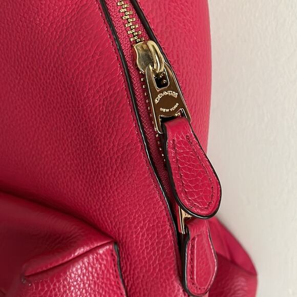 Coach Charlie Pebbled Leather Medium Backpack - Picture 8 of 16